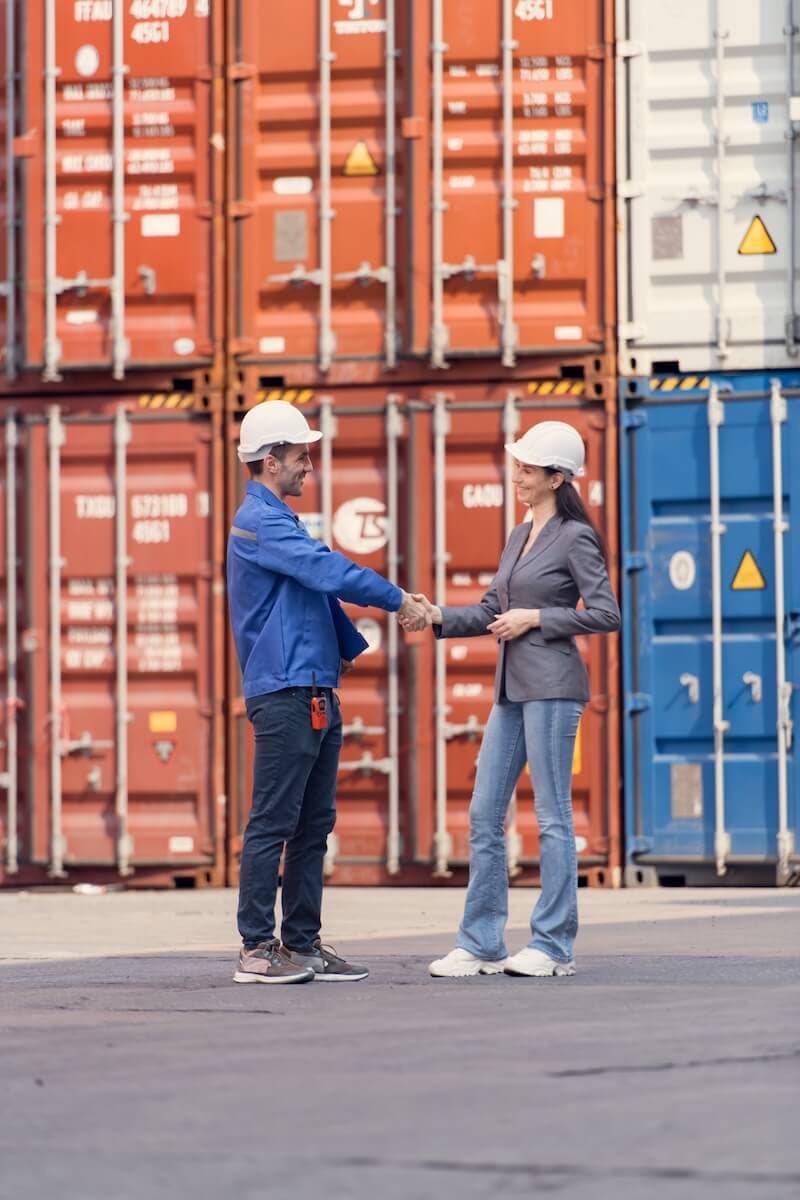 Team handling logistics with expertise